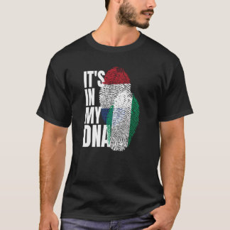 Nigerian Plus Nederland Mix DNA Erfgoed Vlag T-shirt