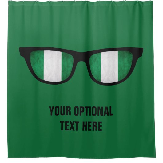 Nigerian Shades aangepast douchegordijn (Voorkant)