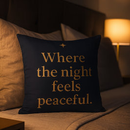 Night Aesthetic Pillow - Minimalist Kussen