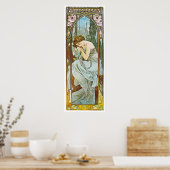 Night, Alphonse Mucha Poster (Keuken)