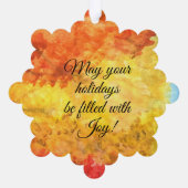 Night Angel Papier Ornament Kaart (Achterkant)