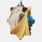 Night Angel Papier Ornament Kaart (Links)