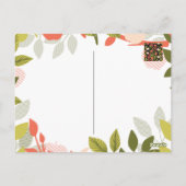 Night Apple Tree Orchard Floral Garden Pattern Briefkaart (Achterkant)