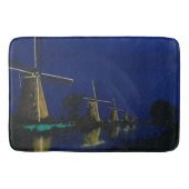 Night at Kinderdijk Badmat (Voorkant)