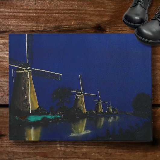 Night at Kinderdijk Deurmat