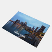 Night at Navy Pier Welcome Doormat Deurmat (Schuin)