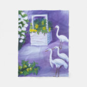 Night at the Well. Fleece Deken (Voorkant)