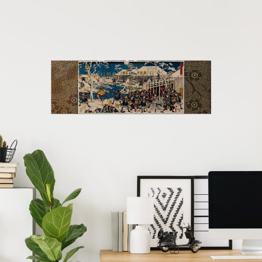 Night Attack in Chûshingura 47 RONIN Poster (Thuiskantoor)