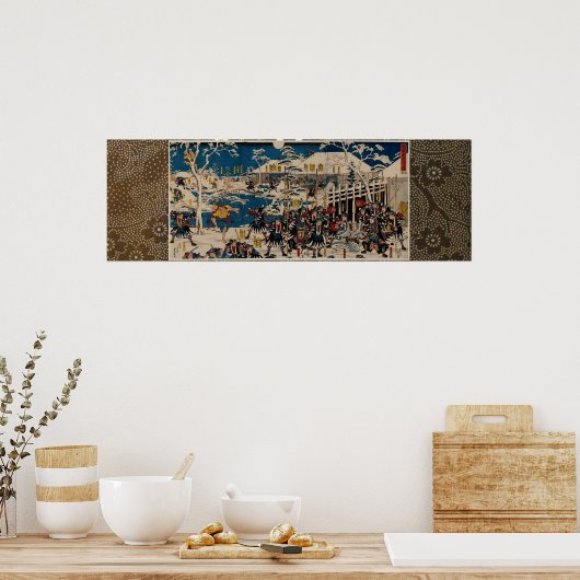 Night Attack in Chûshingura 47 RONIN Poster (Keuken)