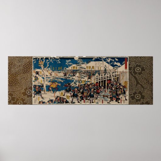 Night Attack in Chûshingura 47 RONIN Poster (Voorkant)