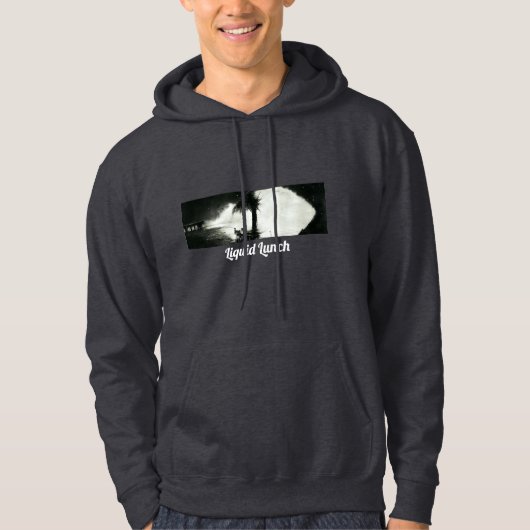 Night Beach donkergrijs Hoodie (Voorkant)
