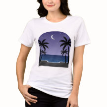 Night Beach – Maan boven golven T-shirt