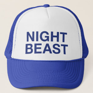 NIGHT BEAST leuke slogan trucker hoed Trucker Pet