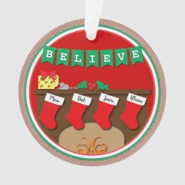 Night Before Christmas 4 Kousen met FOTO Ornament