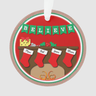 Night Before Christmas 4 Kousen met FOTO Ornament