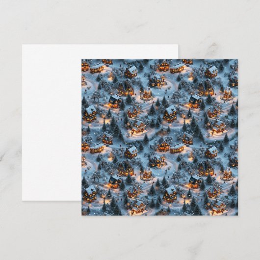 Night Before Christmas beroemd gemaakt door Twilig Kaart (Voorkant / Achterkant)