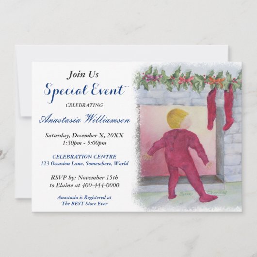 Night Before Christmas PARTY UITNODIGING (Voorkant)