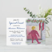 Night Before Christmas PARTY UITNODIGING (Staand voorkant)