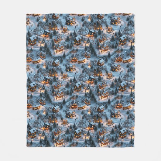 Night Before Christmas - Twilight Serenity Fleece Deken (Voorkant)