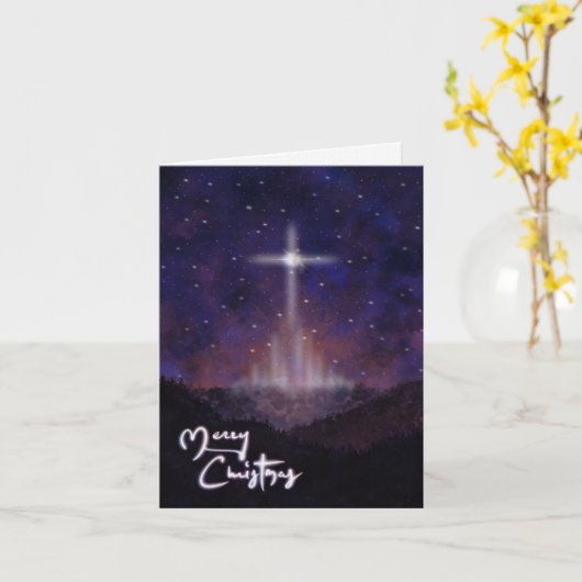 Night Before Chrstmas Card 4x6 Kaart (Gele Bloem)