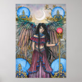 Night Bird Fantasy Fairy Art van Molly Harrison Poster (Voorkant)