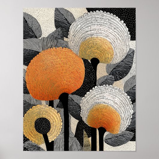 Night Bloom #10 - 4x5 Digitale Download Poster (Voorkant)