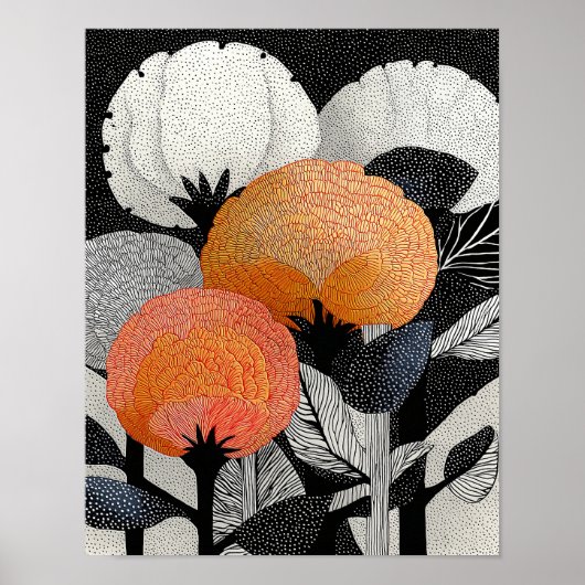 Night Bloom #2 - 4x5 Digitale Download Poster (Voorkant)