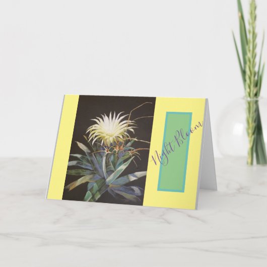 "Night Bloom" van Bruce Tunis Kaart (Voorkant)