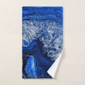Night Blue Indigo Agate Mineral Quartz Gemstone Bad Handdoek (Handdoek)