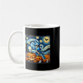 Night Blue Jay Halloween Koffiemok (Links)