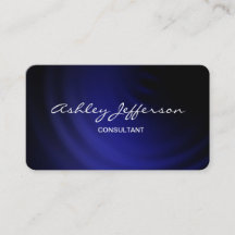 Night Blue Professioneel Stijlvol Script Trendy