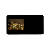 Night Bridge-adreslabel Etiket (Voorkant)