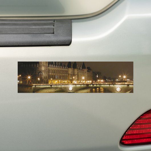 Night Bridge Bumpersticker (Op auto)