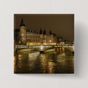 Night Bridge Vierkante Button 5,1 Cm