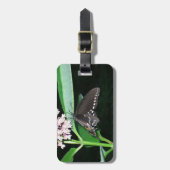 Night Butterfly Black Swallowtail bij Shenandoah Bagagelabel (Voorkant verticaal)