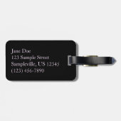 Night Butterfly Black Swallowtail bij Shenandoah Bagagelabel (Achterkant horizontaal)