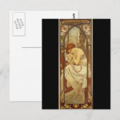 Night - by Alphonse Mucha Briefkaart (Voorkant / Achterkant)