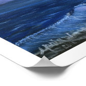 "Night by the Moon" Poster met grens MWilliams (Hoek)