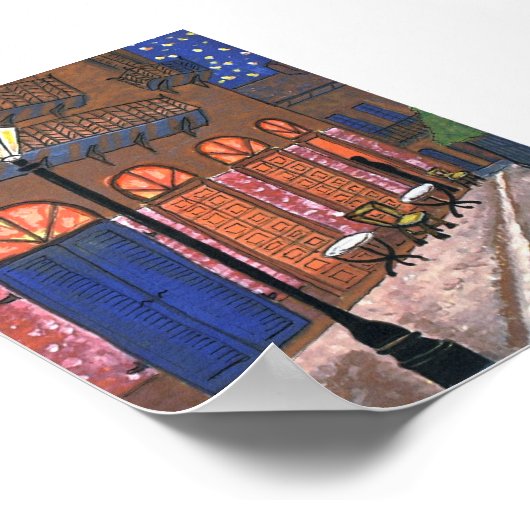 Night Cafe in Pirates Alley Poster (Hoek)