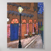 Night Cafe in Pirates Alley Poster (Voorkant)