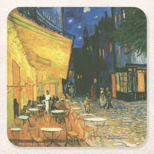 Night Cafe Painting van Van Gogh Kartonnen Onderzetters