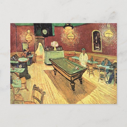 Night Cafe, plaats Lamartine door Vincent van Gogh Briefkaart (Voorkant)
