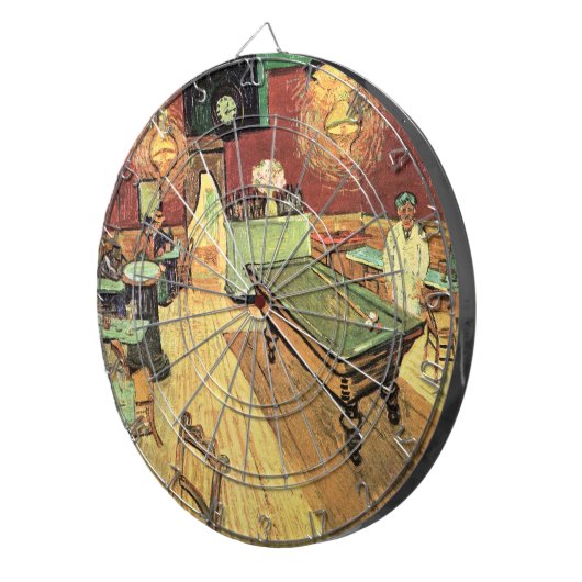 Night Cafe, plaats Lamartine door Vincent van Gogh Dartbord (Voorkant Rechts)