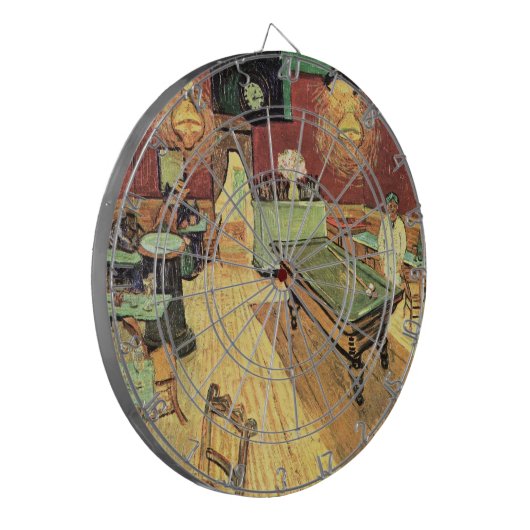 Night Cafe, plaats Lamartine door Vincent van Gogh Dartbord (Voorkant Links)