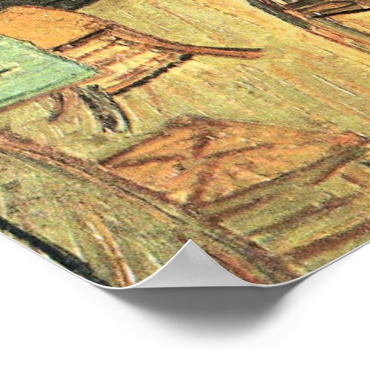 Night Cafe, plaats Lamartine door Vincent van Gogh Poster (Hoek)