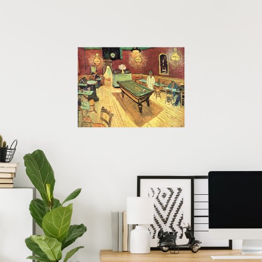Night Cafe, plaats Lamartine door Vincent van Gogh Poster (Thuiskantoor)