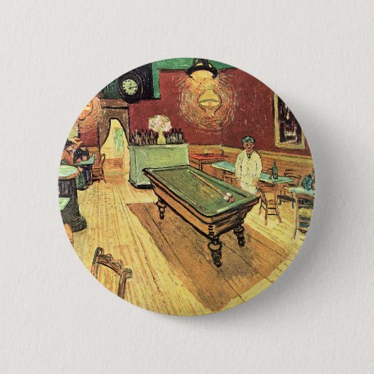 Night Cafe, plaats Lamartine door Vincent van Gogh Ronde Button 5,7 Cm (Voorkant)