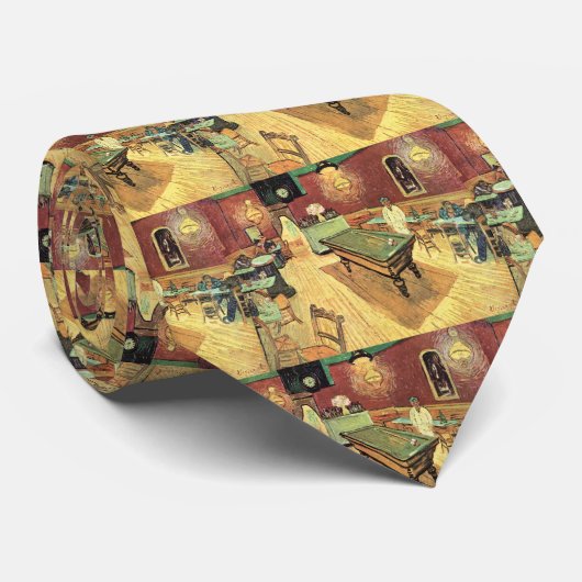 Night Cafe, plaats Lamartine door Vincent van Gogh Stropdas (Opgerold)