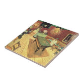 Night Cafe, plaats Lamartine door Vincent van Gogh Tegeltje (Zijkant)