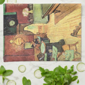 Night Cafe, plaats Lamartine door Vincent van Gogh Theedoek (Gevouwen)